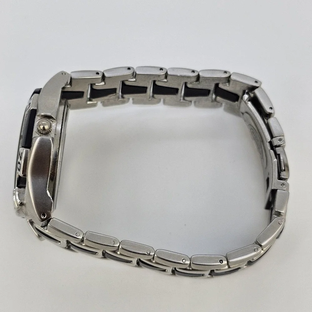 Mark Naimer Men's Watch 40MM Black Dial Gray‎ Black Bracelet Band 8